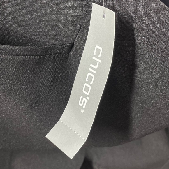 NEW Chicos Pants Womens 12 black bridgette slim straight ankle classic preppy - Picture 5 of 12